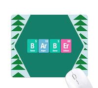 barber, élément chimique science tapis de souris green pine tree tapis en caoutchouc