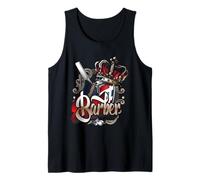 Barber King Crown Rasoir Droit Graphique Débardeur