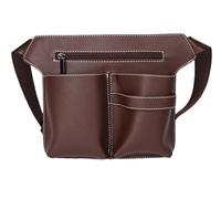 Barber Kit Hair Stylist Waist Bag Scissors Storage Pack pour Ranger Les Outils de Coiffure(Brown)