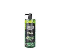 BARBER MARMARA Gel à raser pour homme No.78 - Gel à raser transparent pour homme - 1000 ml - Rasage précis des contours de la barbe - Ne mousse pas - Rafraîchit la peau - Avec distributeur de pompe