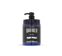 Barber Marmara Gel de Rasage Argent avec Distributeur Professionnel Transparent Non-Moussant pour Barbiers & Hommes, Rasage Précis, Protection Anti-Irritation, Parfum Frais 1L