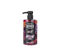 BARBER MARMARA gel de rasage homme n°77 - gel de rasage homme transparent 500ml - pour un rasage précis des contours de la barbe - glisse optimale - rafraîchit la peau - avec doseur pompe