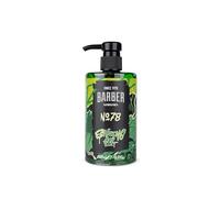 BARBER MARMARA gel de rasage homme n°78 - gel de rasage homme transparent 500ml - pour un rasage précis des contours de la barbe - glisse optimale - rafraîchit la peau - avec doseur pompe
