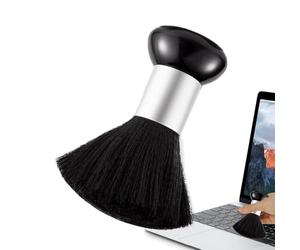 Barber Neck Duster - Brosse de coupe de cheveux en nylon souple pour salon professionnel - Plumeau de nettoyage du visage avec poignée pour coiffeurs - Brosse à poussière pour ongles en acrylique et