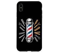 Barber Pole Icon Ciseaux de barbier Coque pour iPhone XS Max