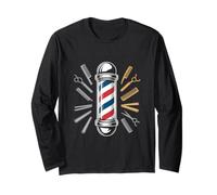 Barber Pole Icon Ciseaux de barbier Manche Longue