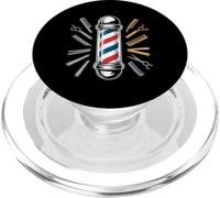 Barber Pole Icon Ciseaux de barbier PopSockets PopGrip pour MagSafe
