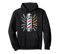 Barber Pole Icon Ciseaux de barbier Sweat à Capuche