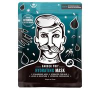 BARBER PRO Masque hydratant pour le visage à l'acide hyaluronique en bambou naturel hydratant pour homme, éclaircit les tons et nourrit la marque primée