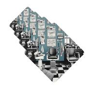 Barber Shop Lot de 4 cartes parfumées à suspendre pour chambre à coucher, armoire, voiture, tablettes d'aromathérapie pour homme et femme