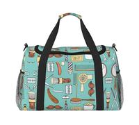 Barber Shop Sac de voyage à main - Grand sac isotherme écologique, parfait pour le camping, l'épicerie, le sport, la gym et les aventures en plein air