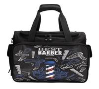Barber Toolkit Organiseur d'épaule robuste pour salon de coiffure - Séparateurs internes rembourrés, doublure résistante à l'eau, fermetures éclair robustes | Équipement toilettage les éducateurs en b