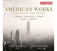 Barber / Watkins,Pau - American Works for Cello & Piano [New CD]