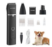 BarberBoss Kit de toilettage pour chien, tondeuse pour chien pour toilettage, tondeuse pour chien sans fil, tondeuse pour chat pour fourrure emmêlée QR-9092