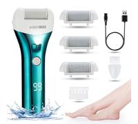 BarberBoss Lime à Pieds Électrique Dissolvant de Peau Dure - Ensemble de Pédicure Professionnel pour Pieds, Dissolvant de Callosités pour Pieds, Dissolvant de Peau Dure de Pieds Électrique QR-5088