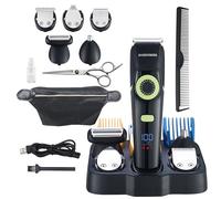 Barberboss Tondeuse à barbe pour homme et tondeuse à cheveux pour homme, tondeuse à cheveux pour homme, tondeuse de nez pour homme, imperméable, kit de toilettage pour homme