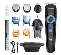 Barberboss Tondeuse à barbe pour homme et tondeuse à cheveux pour homme, tondeuse nez homme, kits de toilettage pour hommes, imperméable-QR-6052