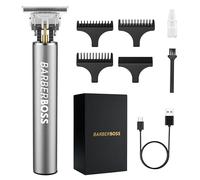Barberboss Tondeuse à barbe pour homme, tondeuse à cheveux pour homme, tondeuse à cheveux sans fil pour homme, coupe de cheveux, tondeuse à barbe de détail QR-2068
