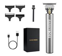 Barberboss Tondeuse à barbe sans fil pour homme - Tondeuse de précision pour la barbe, les cheveux et le visage - Kit de toilettage complet pour homme