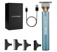 BarberBoss Tondeuse à cheveux et barbe pour homme, tondeuse à cheveux sans fil, tondeuse à barbe et visage pour homme, tondeuse de précision, kit de coupe détaillée pour le toilettage et les coupes de
