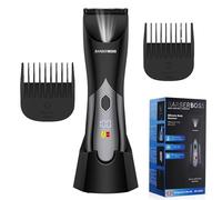 BarberBoss Tondeuse corporelle sans fil pour hommes, tondeuse intime étanche, tondeuse électrique pour le corps entier avec longueur réglable et double vitesse