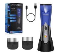 BarberBoss tondeuse corps homme, tondeuse intime homme, Rasoir corporel rechargeable pour l’aine et les poils pubiens, outil toilettage doux avec verrou voyage, tondeuse étanche pour zones sensibles