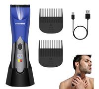 BarberBoss Tondeuse électrique sans fil pour homme, rasoir intime avec design anti-éclaboussures, rasoir à balle et poils pubiens pour homme