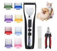 BarberBoss Tondeuse pour animaux - Kit de toilettage sans fil pour chiens et chats, silencieuse, idéale pour les pelages épais.