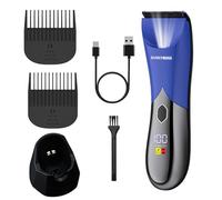BarberBoss Tondeuse sans fil pour homme - Rasoirs intimes - Outil de toilettage électrique avec longueurs de coupe réglables - Toiletteur intégral pour homme