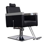 Barberpub Fauteuil de Coiffeur Simili Cuir Noir 3021BK-1