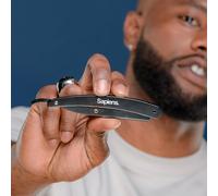 Barbershop Rasoir Barbe Homme - Rasoir Coupe Choux Barbe + 25 Demi-Lames De Rasoir Barbier + Pochette De Transport - Rasoir De Barbier À Lame Interchangeable - Straight Razor