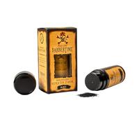 BARBERTIME Fibre de kératine capillaire | repousse des cheveux | Volume à clairsemer | Noir et marron foncé 21 g (Noir)
