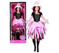 Barbie 2008 Halloween 12 Inch Doll (M3523) - Barbie Fashion Spell with Witch Costume and Hairbrush
