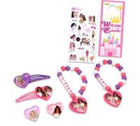 Barbie Accessoires BFF - Ensemble de 6 accessoires Best Friends avec clips, bracelets, bagues et autocollants | Barbie Jewelry Pack pour filles, Barbie Accessories for Girls, Plastique, Pas de gemme