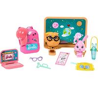 Barbie: My First Accessories, Story Starter School Pack with Chalkboard & Classroom Pets, Sized to Dolls in 13.5-inch Scale
