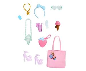 Barbie Accessoires, Pack de Contes pour poupées thème Dessert, 11 Accessoires de Mode sucrés
