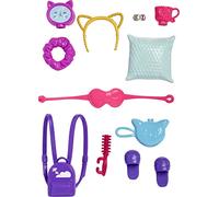 Barbie Accessoires pour poupées, thème Pyjama, 11 Accessoires de Mode
