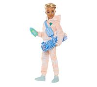 Barbie Poupée Dream Besties Ken, articulée, tenue amovible, cheveux blonds, 9 éléments, JDD75