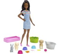 Barbie Animaux de bain & Poupée (brune)