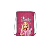 Barbie Articles scolaires | Cartable | Trousse | Trousse | Tablier de peinture | Sac de gym | Rentrée scolaire pour filles et enfants, Rose, Taille unique