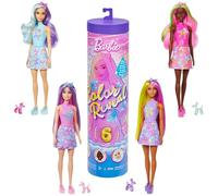Barbie Assortiment de Poupées Color Reveal et Accessoires, série Animaux en Ballon, 6 Surprises à déballer avec Changement de Couleur et Mini Animal en Ballon (Les Styles Peuvent Varier), JFV58
