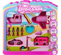 Barbie-Mini-Barbieland-Coffret De 4 Poupées Barbie Et 4 Véhicules