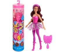 Barbie Assortiment Poupée Barbie Color Reveal et accessoires, série Ballerine, 6 surprises à déballer avec changement de couleur, inspiré du balletcore (les styles peuvent varier), HRK17