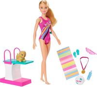 Barbie "Aventure dans une villa de rêve" Poupée nageuse