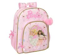 BARBIE BALLET - Sac à dos scolaire pour enfant, adaptable au chariot, idéal pour les enfants d'âge scolaire, confortable et polyvalent, qualité et résistance, 32 x 12 x 38 cm