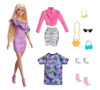 Barbie Barbie-Barbie et Tenues-Coffret avec poupée et 3 tenues de soirée