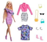 Barbie Barbie-Barbie et Tenues-Coffret avec poupée et 3 tenues de soirée