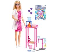 Barbie Barbie-Coffret Barbie Scientifique-Poupée blonde et accessoires