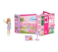 Barbie Barbie-Coffret Maison de Week-end-avec poupée et 10 accessoires