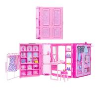 Barbie Barbie-Dressing de Rêve-Coffret avec vêtements et accessoires